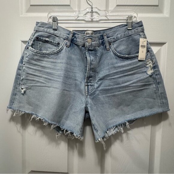 Agolde Pants - New Agolde Long Parker Denim Shorts in Parade Light Size 32